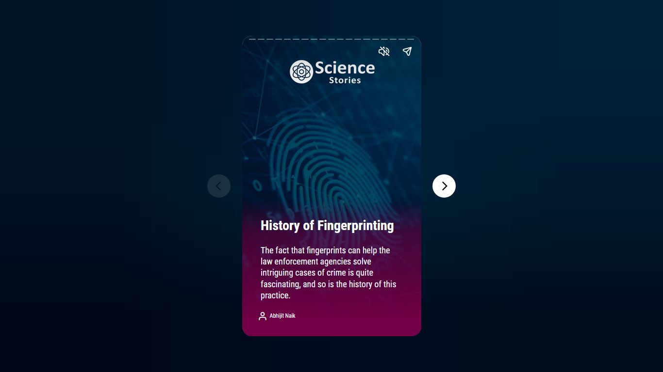 History of Fingerprinting - Science Stories